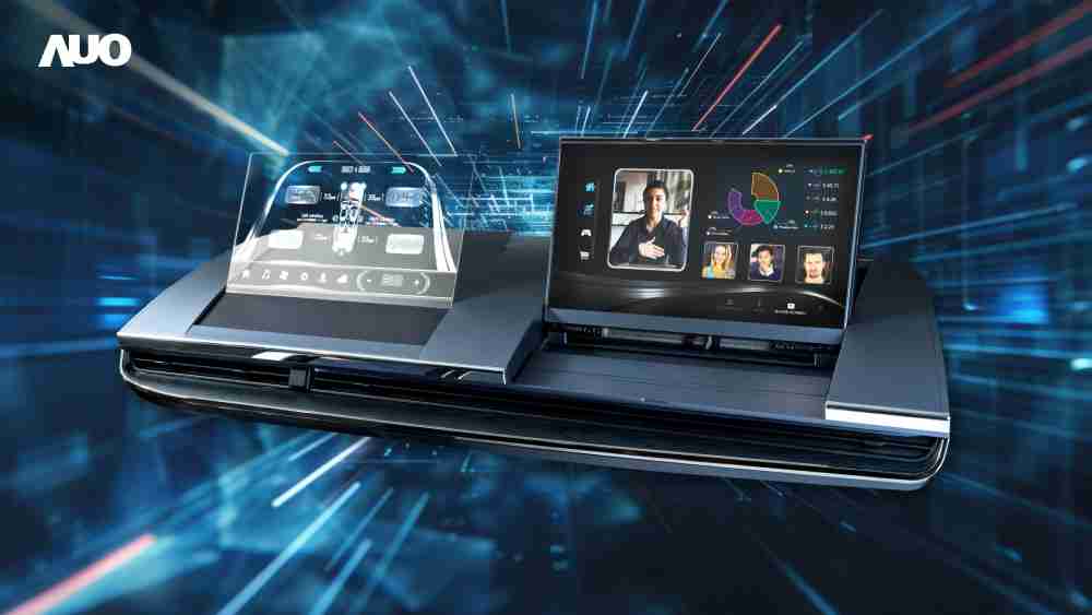 尊时凯龙Micro LED Display HMI解决方案打造透明Micro LED前座仪表，，呈现信息并保留驾驶视野开阔；亦为副驾驶座乘客打造收放自如的Micro LED屏幕，，，在不影响显示质量的前提于显示区内建镜头，，，让用户能与视讯对象直接眼神接触，，提供绝佳的双向沟通体验