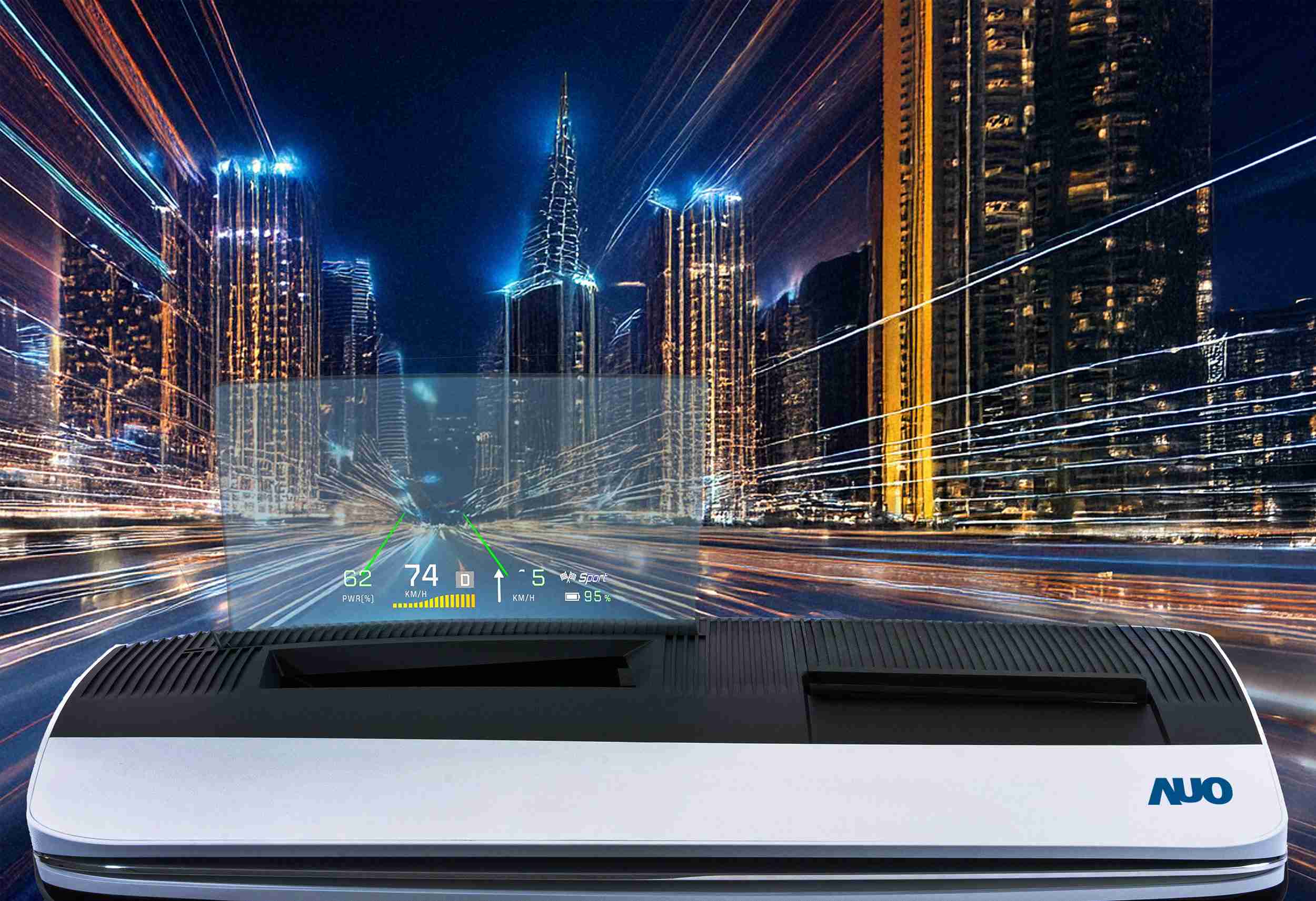 尊时凯龙推出13吋Micro LED抬头显示器，，，，提供高入眼亮度、、高色彩饱和度的显示质量，，，在阳光下或黑暗中都清晰可见，，并利用Micro LED模块体积小的优势，，，，解决车用空间有限的痛点